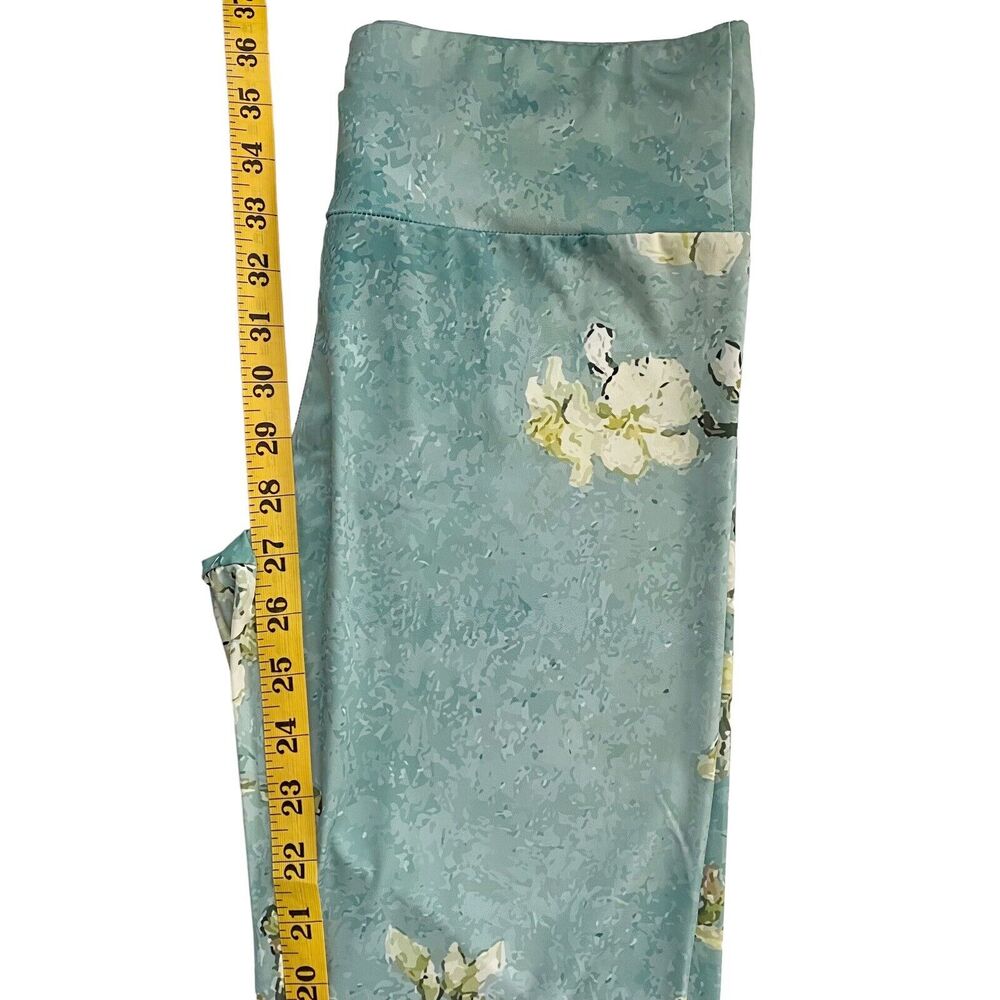 Van Gogh Pants‎ Womens Large* Almond Blossom Leggings Green/Beige Fits S/M - Picture 8 of 8